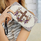 Catholight Faith & Florals Leather Wallet Purse
