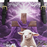 Catholight Eternal Hope Leather Tote Bag