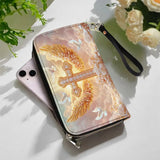 Catholight Dove of Peace Leather Wallet Purse
