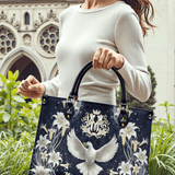 Catholight Borsa in pelle Devozionale Spirito Santo e Giglio