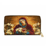 Catholight The Lily Of Purity Leather Wallet Purse