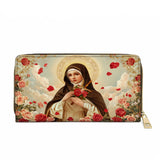 Catholight Little Flower Elegance Leather Wallet Purse