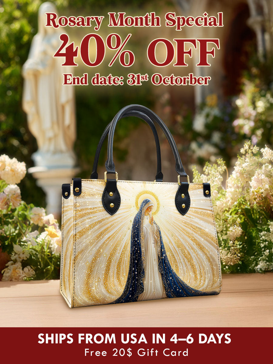 Catholight  Our Lady’s Eternal Glow Leather Bag