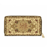 Catholight Psalm of Peace Leather Wallet Purse