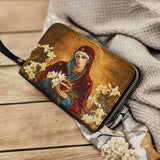 Catholight The Lily Of Purity Leather Wallet Purse