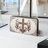 Catholight Faith & Florals Leather Wallet Purse