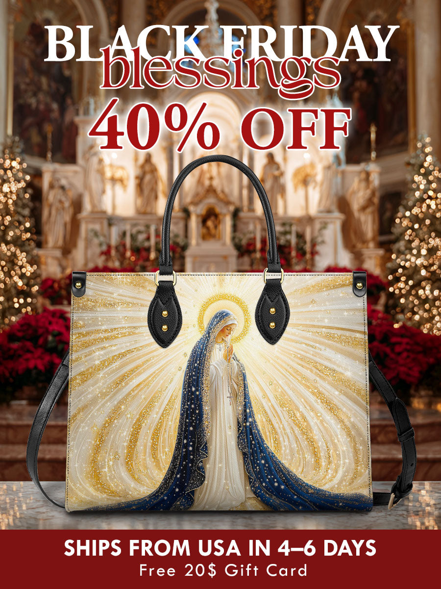 Catholight  Our Lady’s Eternal Glow Leather Bag