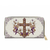 Catholight Faith & Florals Leather Wallet Purse