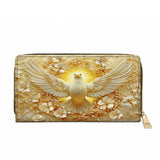 Catholight Wings of Serenity Leather Wallet Purse