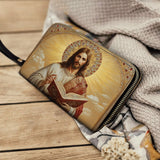 Catholight Jesus the Savior Eternal Light - Leather Wallet Purse