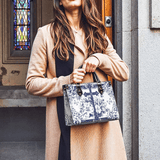 Catholight The Cross Amidst Blooming Faith Leather Bag