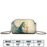 Catholight Divine Mother’s Embrace Leather Crossbody Bag