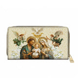 Catholight Holy Family Sacred Leather Wallet Purse