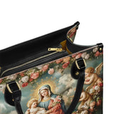 Catholight Halo Of Roses Leather Bag