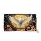 Catholight Dove of Eternal Light Leather Wallet Purse