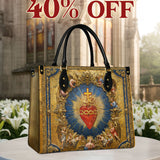 Catholight Sacred Heart of Divine Love Leather Bag
