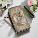 Catholight Heavenly Grace in Radiant Splendor - Leather Wallet Purse