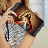 Catholight A Testament of Grace and Compassion - Leather Wallet Purse