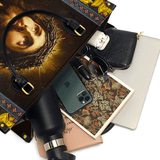 Catholight Crown of Thorns and Sunflower Grace Leather Bag