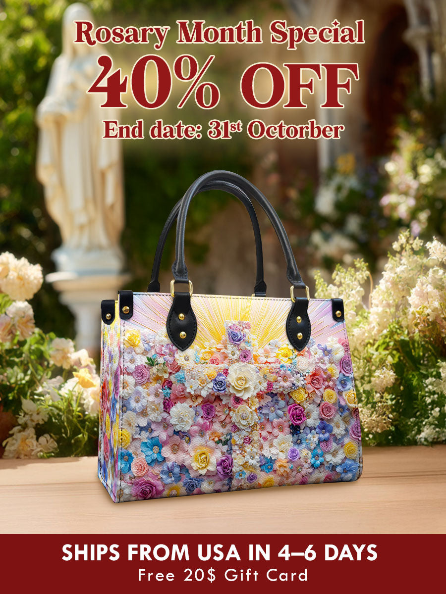 Catholight  Floral Resurrection Leather Bag