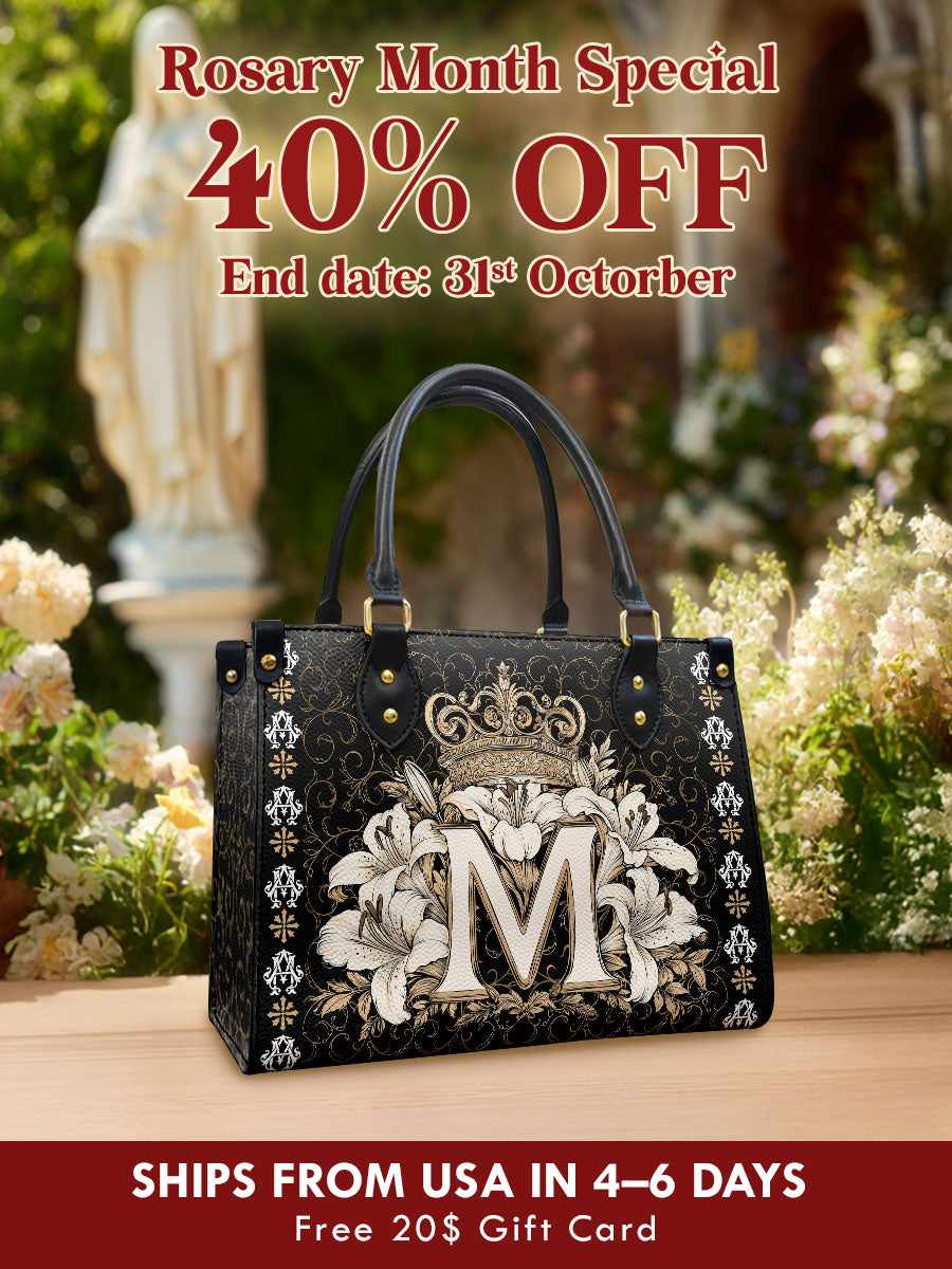 Catholight  The Divine Monogram Leather Bag