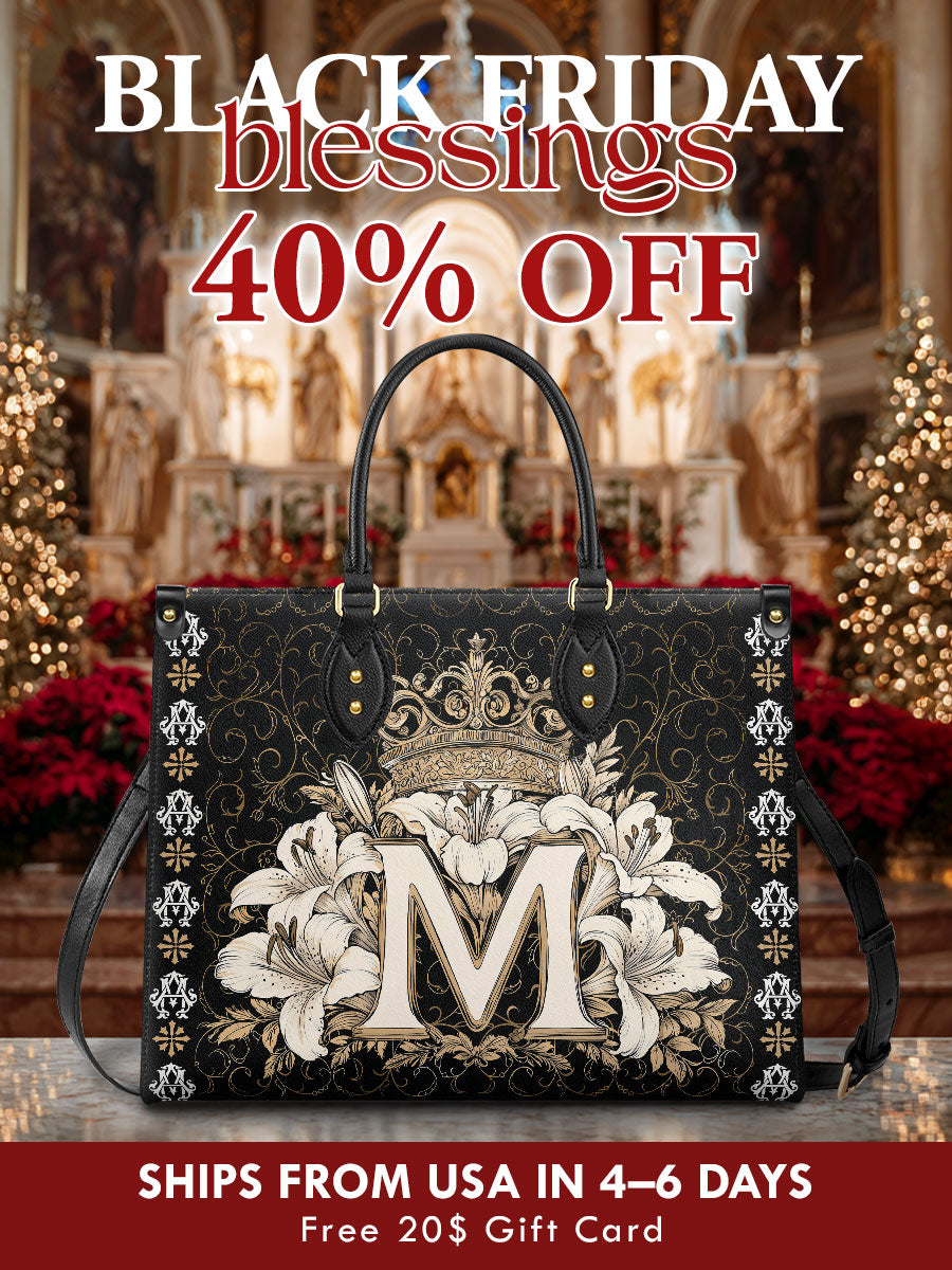 Catholight  The Divine Monogram Leather Bag