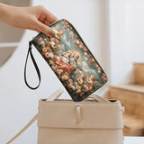 Catholight Halo Of Roses Leather Wallet Purse