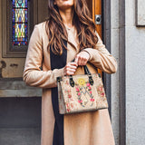 Catholight Roses of the Rosary Leather Bag