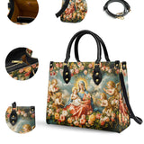 Catholight Halo Of Roses Leather Bag