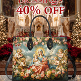 Catholight Halo Of Roses Leather Bag