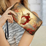 Catholight Glorious Ascension Christ Rising in Majesty - Leather Wallet Purse