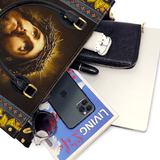 Catholight Crown of Thorns and Sunflower Grace Leather Bag