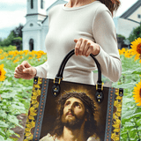 Catholight Crown of Thorns and Sunflower Grace Leather Bag