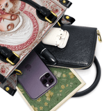 Catholight Sacred Serenity: The Madonna’s Tender Embrace Leather Bag