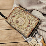 Catholight Strength in Grace Leather Wallet Purse