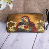 Catholight The Lily Of Purity Leather Wallet Purse