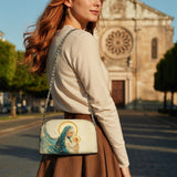 Catholight Divine Mother’s Embrace Leather Crossbody Bag