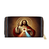 Catholight A Testament of Grace and Compassion - Leather Wallet Purse