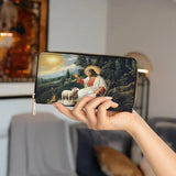 Catholight The Divine Shepherd's Grace Leather Wallet Purse