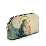 Catholight Divine Mother’s Embrace Leather Crossbody Bag