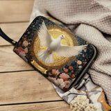 Catholight Dove of Eternal Light Leather Wallet Purse