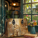 Catholight Faith Warrior Personalized Leather Bag