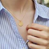 Catholight ST. Michael The Archangel Necklace in Gold Vermeil