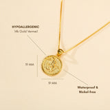 Catholight ST. Michael The Archangel Necklace in Gold Vermeil