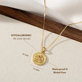 Catholight Holy Family Necklace in Gold Vermeil
