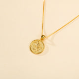 Catholight ST. Michael The Archangel Necklace in Gold Vermeil