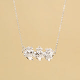 Catholight Holy Family Hearts Necklace in Sterling Silver
