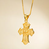 Catholight Four-Way Cross Necklace in Gold Vermeil