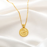 Catholight ST. Michael The Archangel Necklace in Gold Vermeil