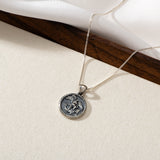 Catholight ST. Michael The Archangel Necklace in Oxidized Sterling Silver